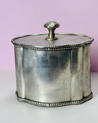 Vintage Indian Metal Trinket Box