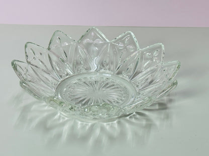 Petal Clear Federal Glass Vintage Bowl