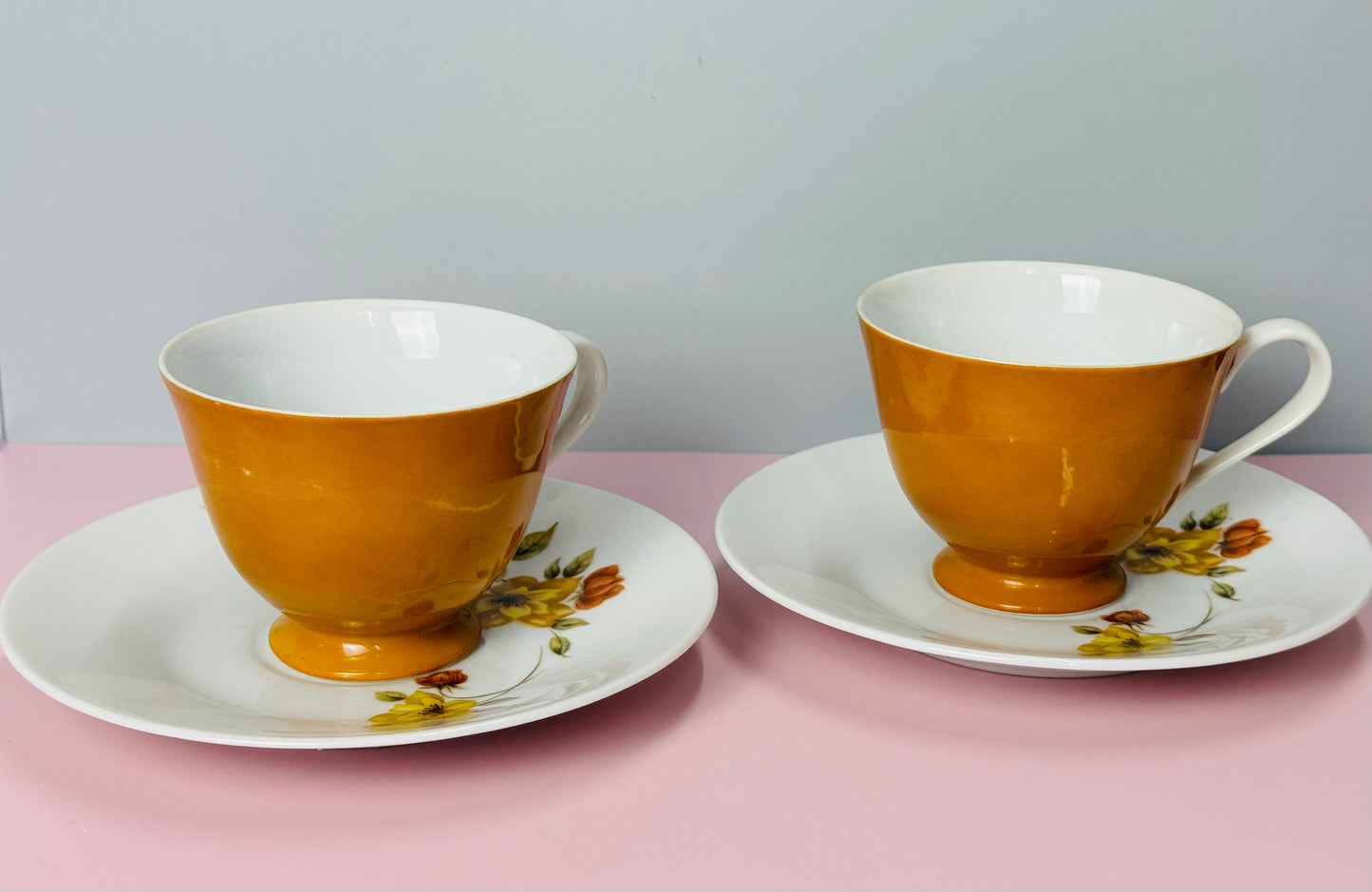 Vintage Yamato Tea Cup And Saucer x4