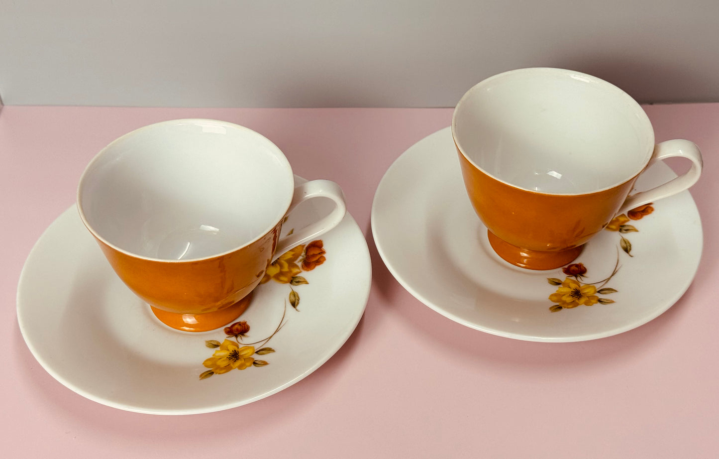 Vintage Yamato Tea Cup And Saucer x4