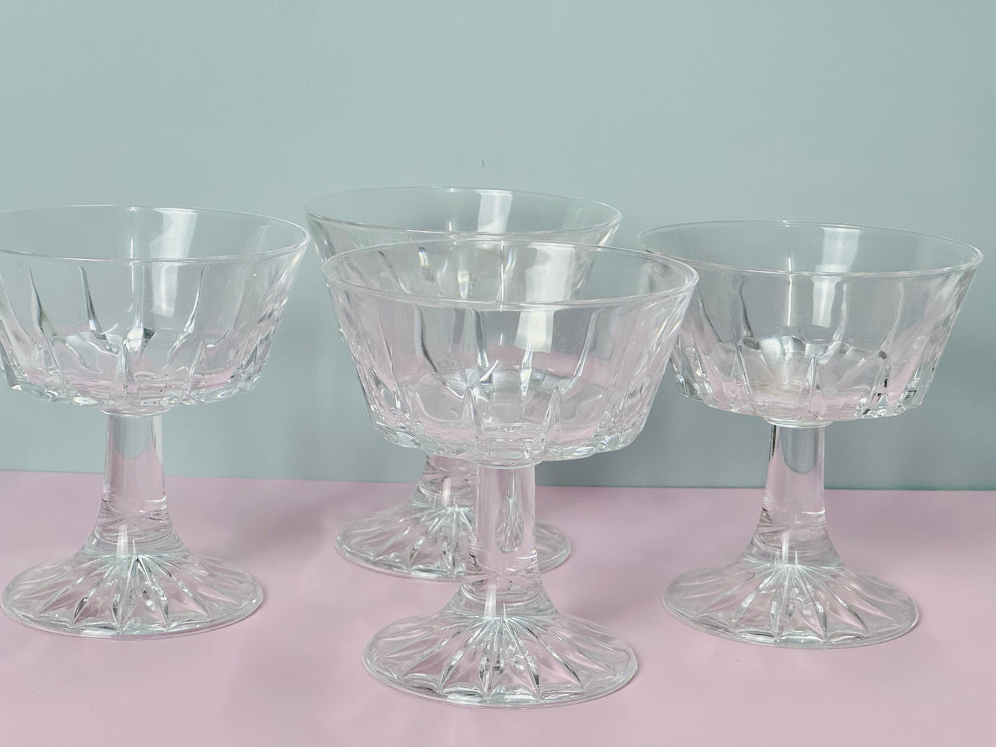 Vintage Royal Rock Champagne Coupes