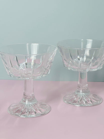 Vintage Royal Rock Champagne Coupes