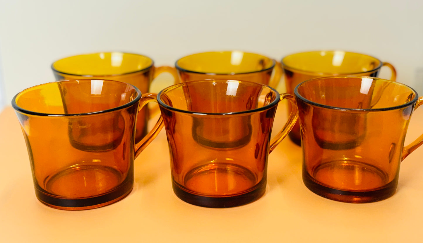 French Duralex Tea Glasses