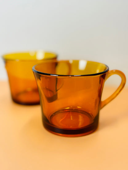 French Duralex Tea Glasses