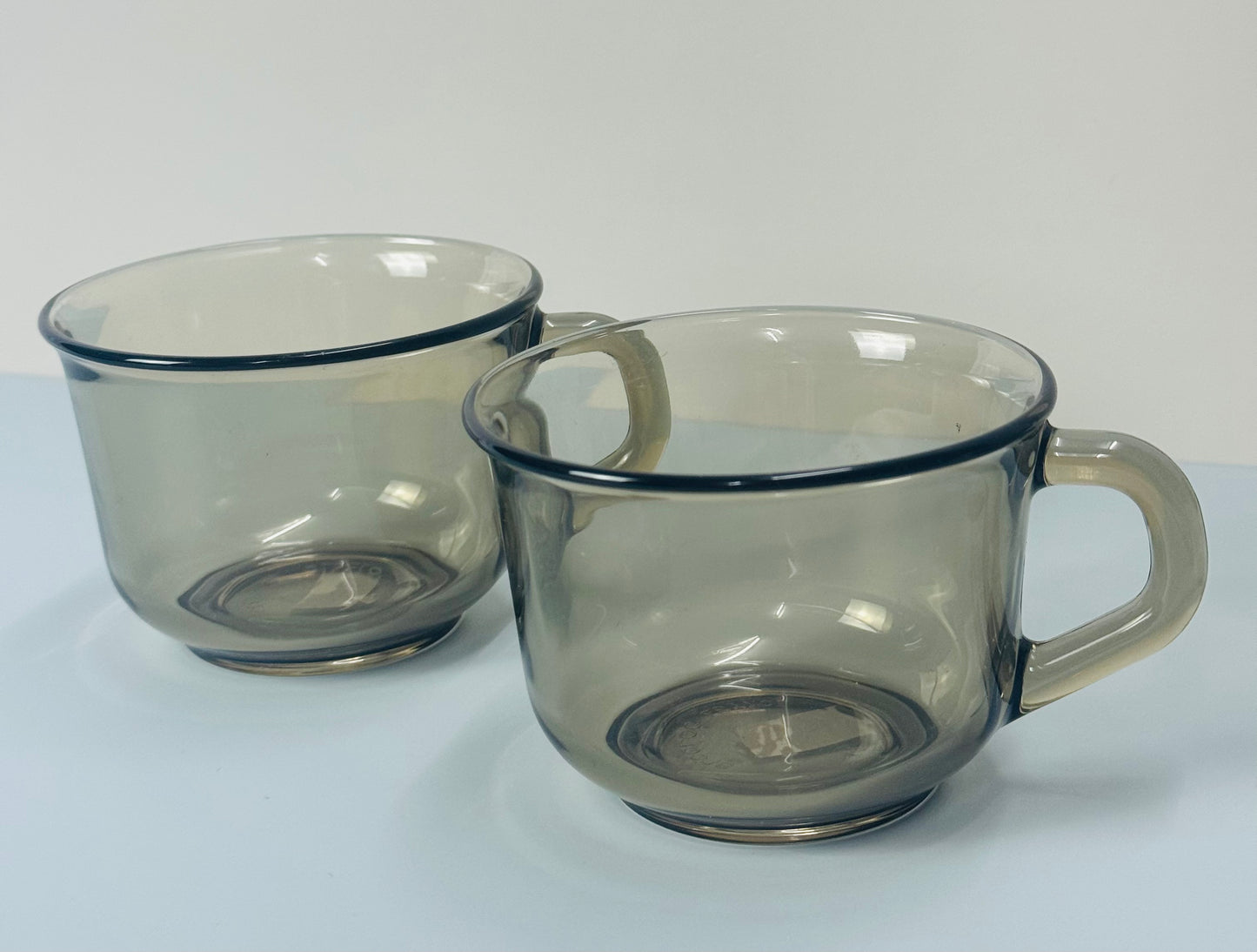 Arcoroc Smokey Tea Cups