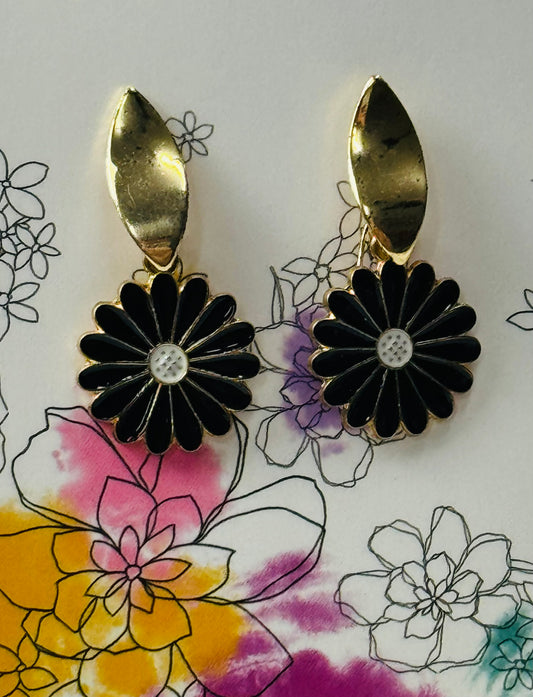 Black and Gold Flowers