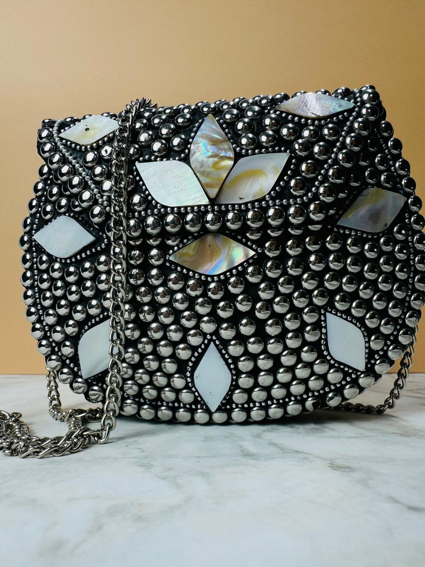 Metal Stone Handbags