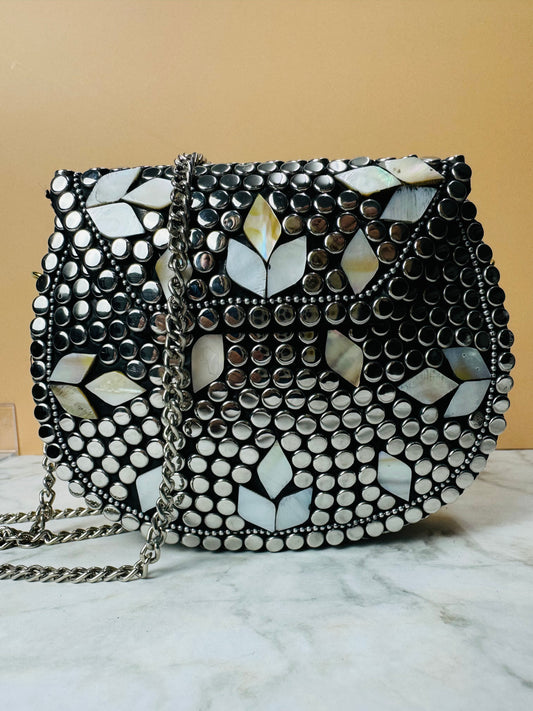 Metal Stone Handbags