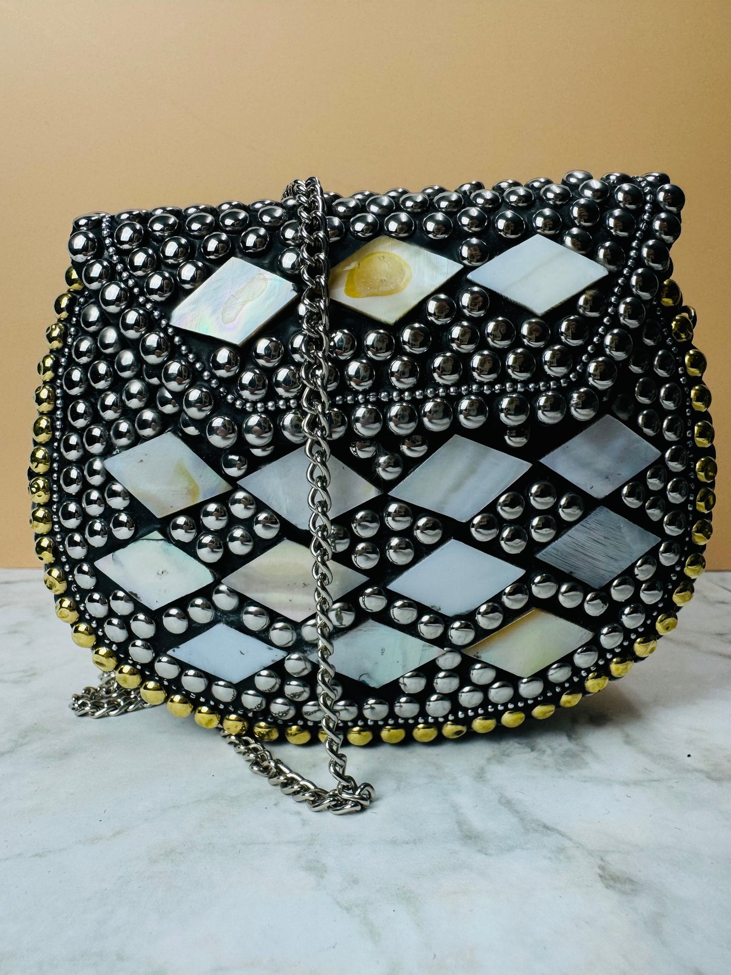 Metal Stone Handbags