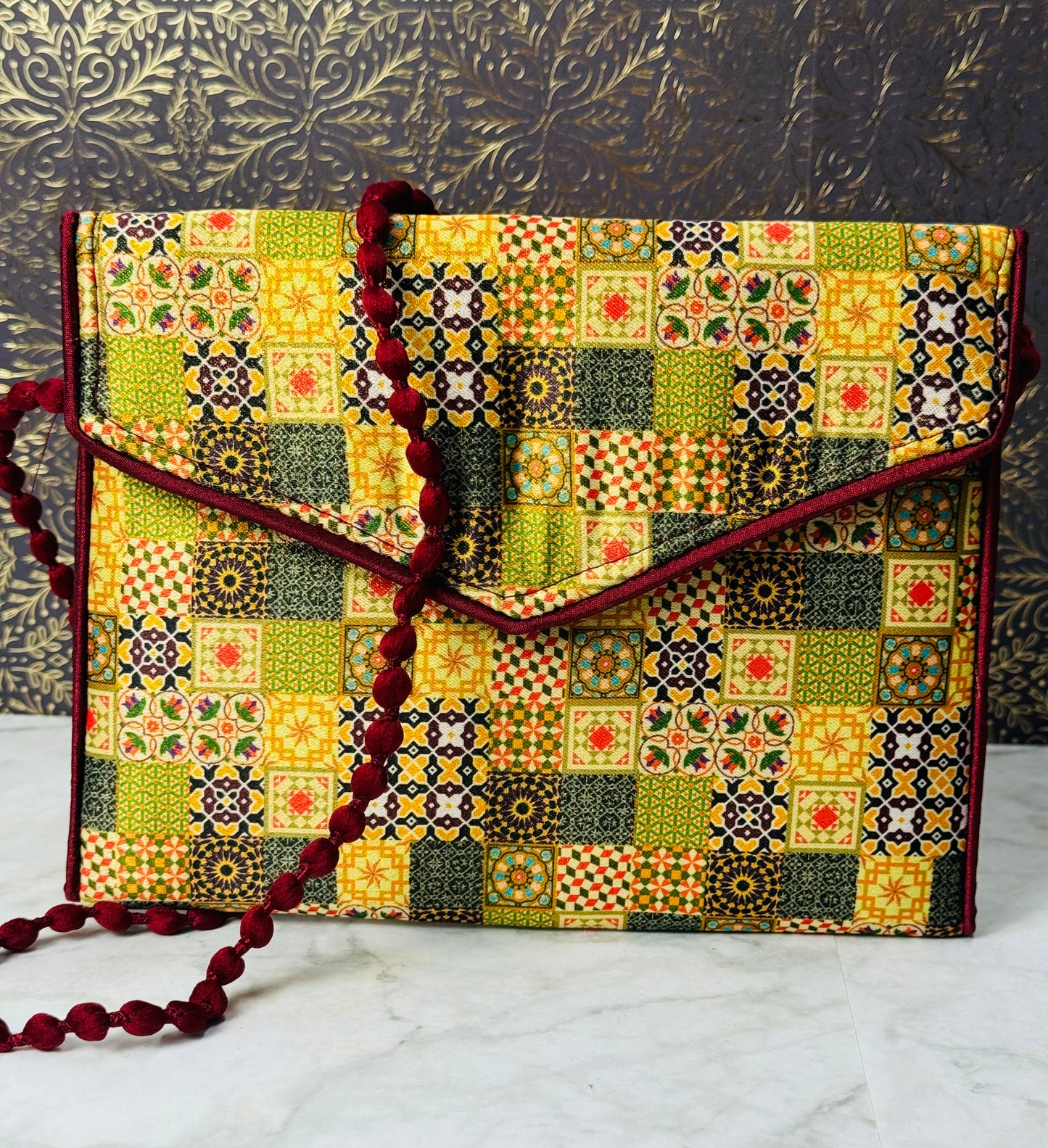 "Vintage Design" Fabric Handcrafted Clutch Bags