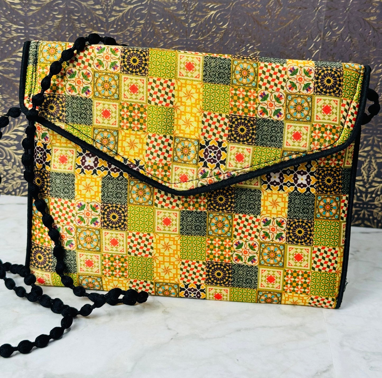 "Vintage Design" Fabric Handcrafted Clutch Bags