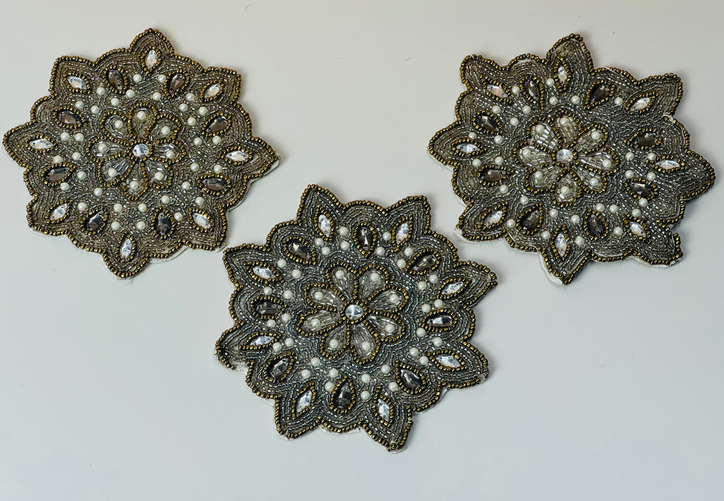 Hand-Beaded Coasters 6 set