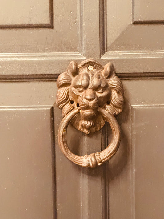 Brass Lion Door Knocker